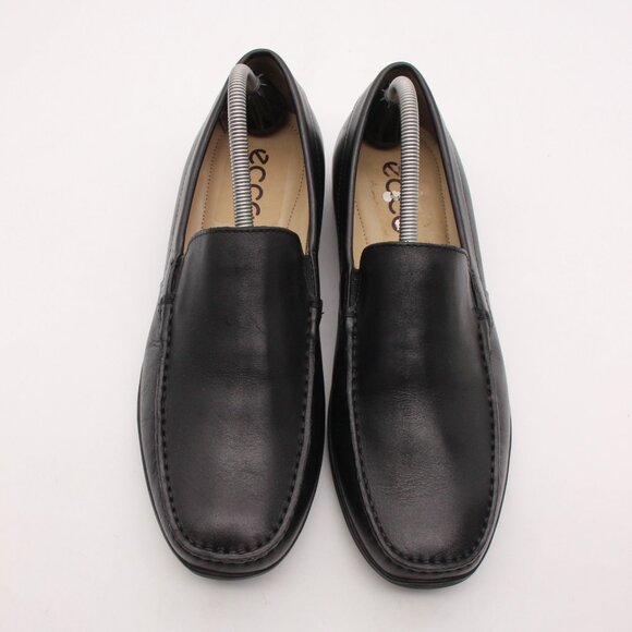 Ecco Classic 2.0 Moc Loafer Men's EU Size 42 Black Leather Slip On Driving Shoe - Picture 2 of 9